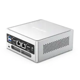 Minisforum - NAB6 Lite Mini PC, 32GB DDR4 & 500GB SSD, Intel Core i5-12600H (12C/16T), Intel Iris Xe Graphics, Dual 2.5GbE LAN - Silver