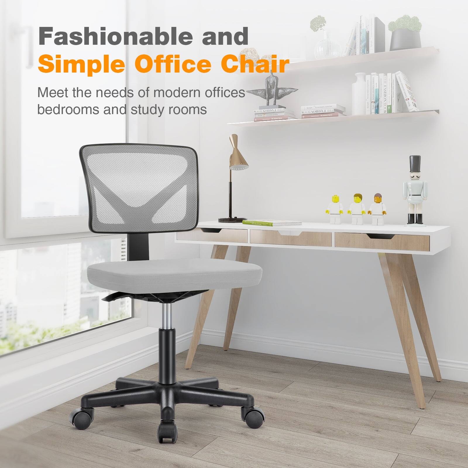 Fashionable and Simple Office Chair  
Meet the needs of modern offices, bedrooms and study rooms