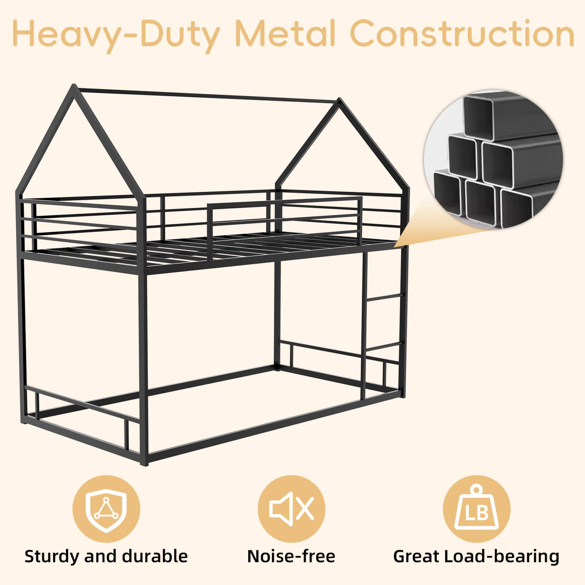 Heavy-Duty Metal Construction  
- Sturdy and durable  
- Noise-free  
- Great Load-bearing