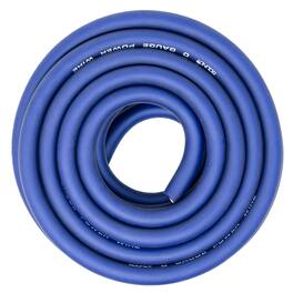 SoundBox - CW0-25BL, 1/0 Gauge CCA Battery Power / Ground Wire Roll - 25 Ft, Blue