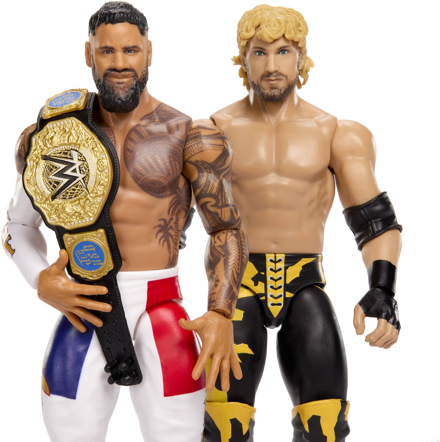 Alt View 3. Mattel - WWE Main Event: Showdown Jey Uso vs Logan Paul Action Figure 2-Pack   - COLLECTIBLES - Multicolor.