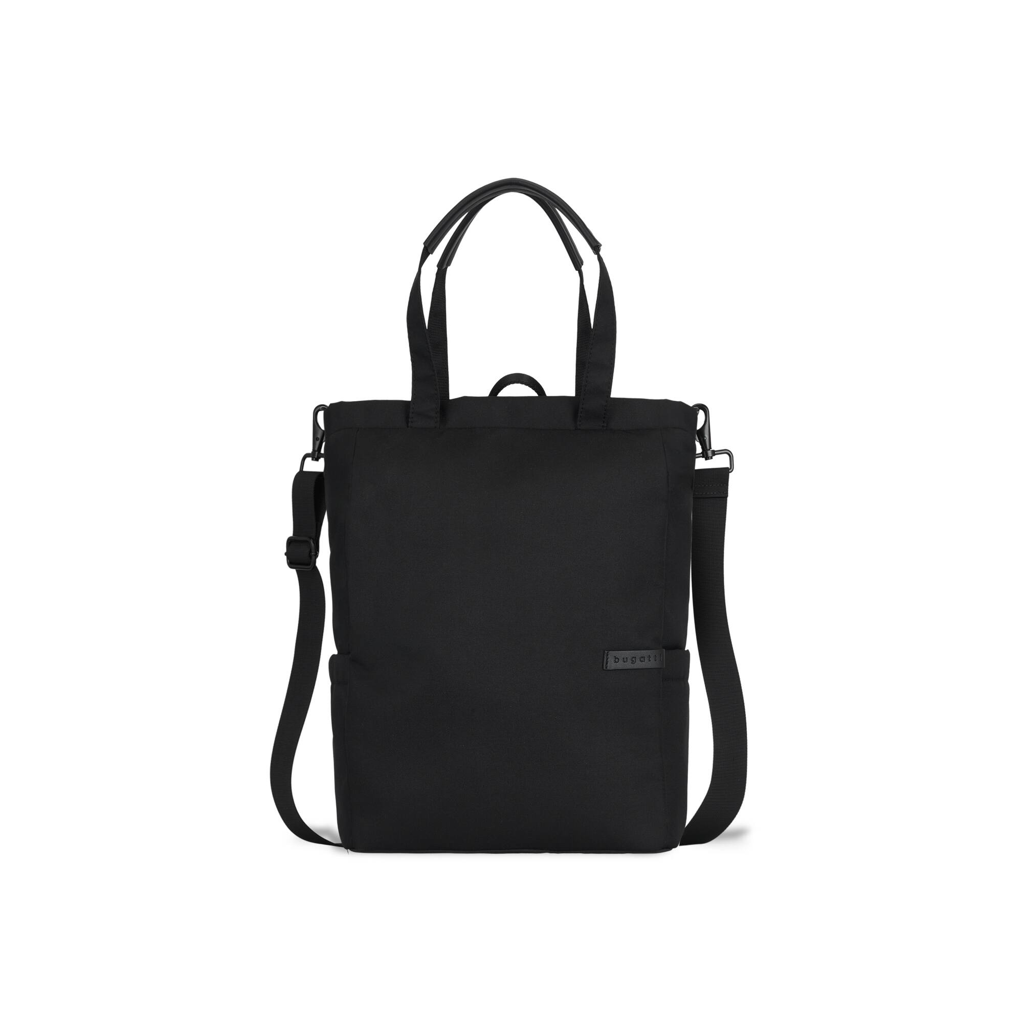 Front. Bugatti - Madison Convertible Bag - BLACK.
