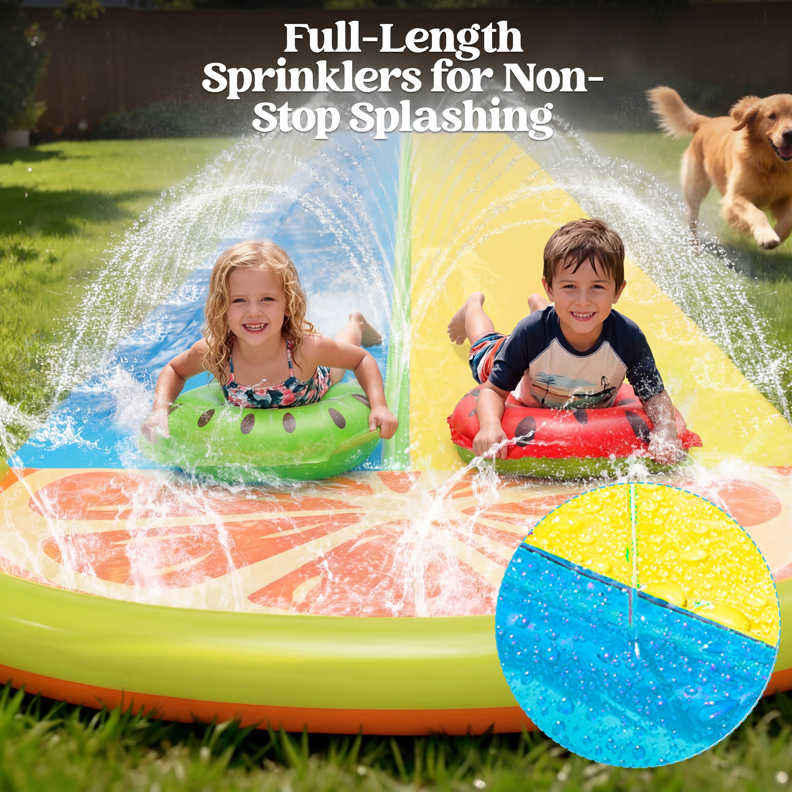 Full-Length Sprinklers for Non-Stop Splashing