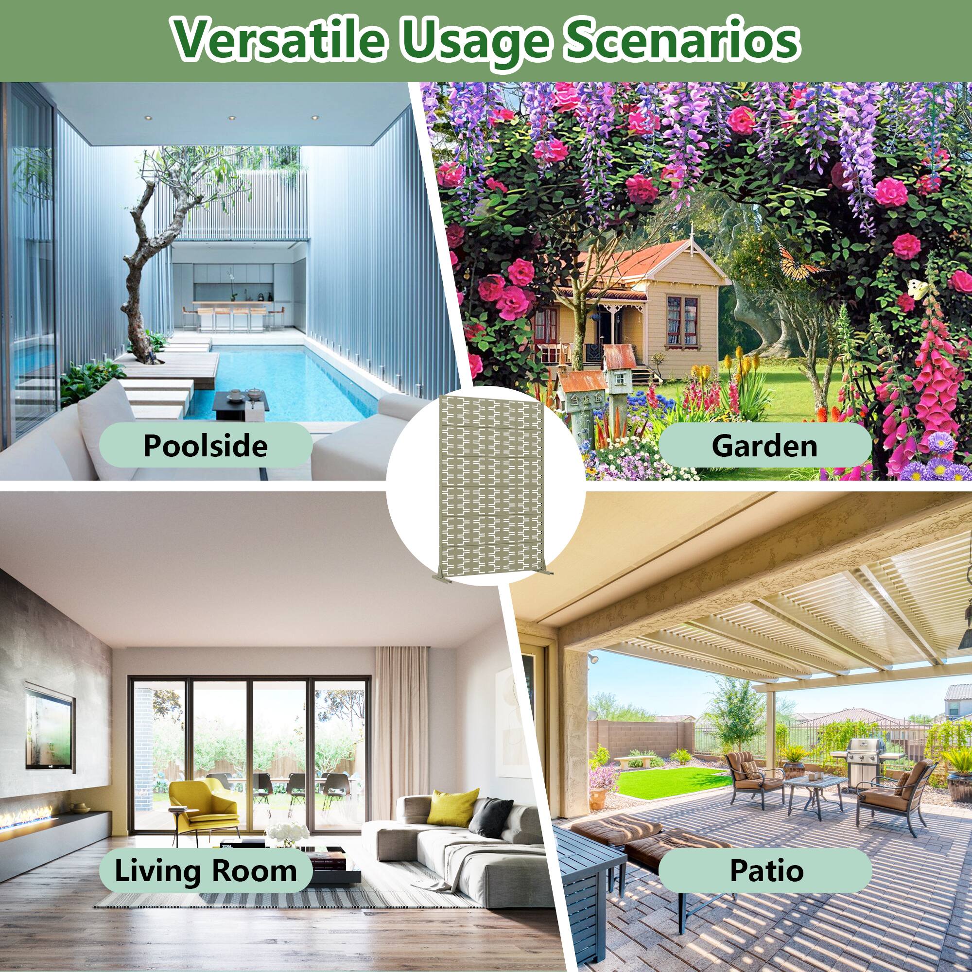 Versatile Usage Scenarios

- Poolsid
- Garden
- Living Room
- Patio