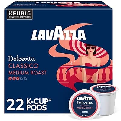 Lavazza - Classico Coffee Keurig K-Cup Pods, Medium Roast, 22/Box