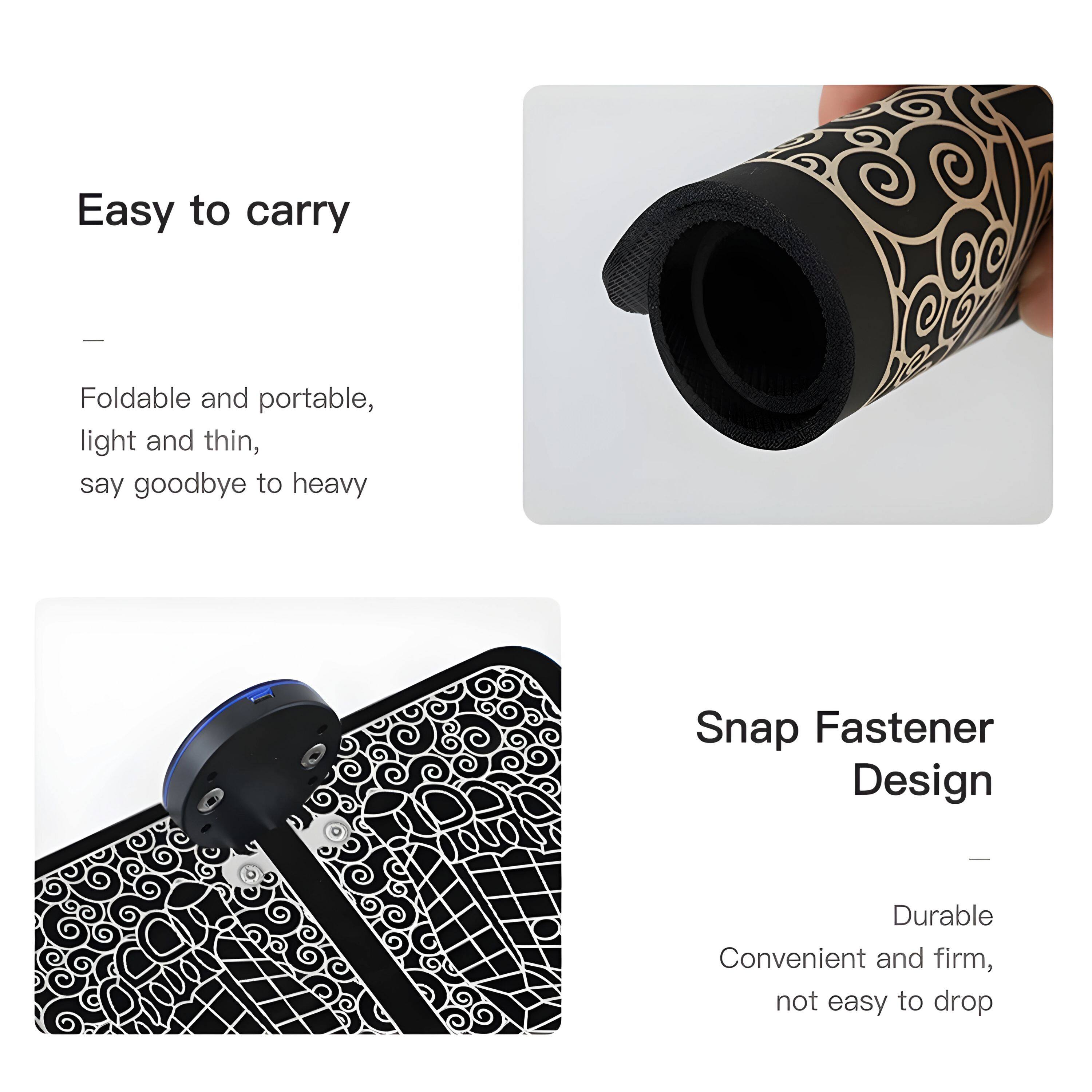 Easy to carry

Foldable and portable, light and thin, say goodbye to heavy

Snap Fastener Design

Durable Convenient and firm, not easy to drop