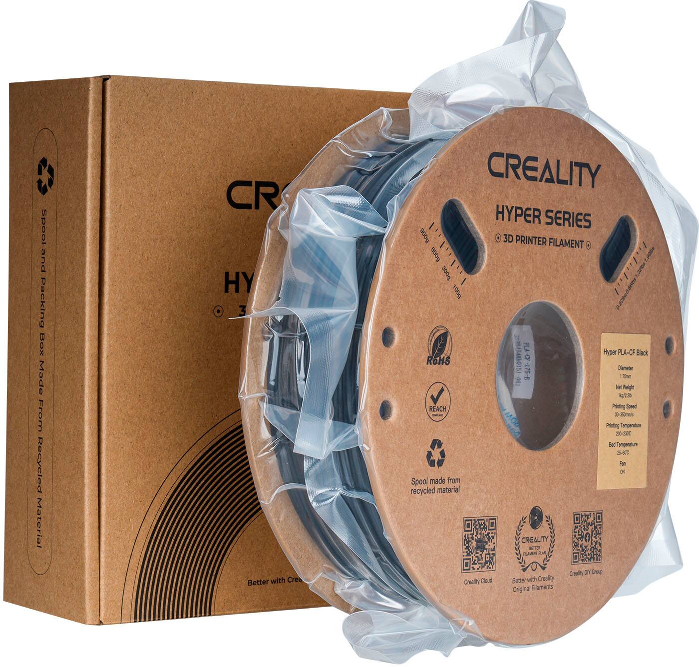 Creality Hyper Series 5000 3D Printer Filament 500g Spool made from recycled material. Creality Original Filaments.