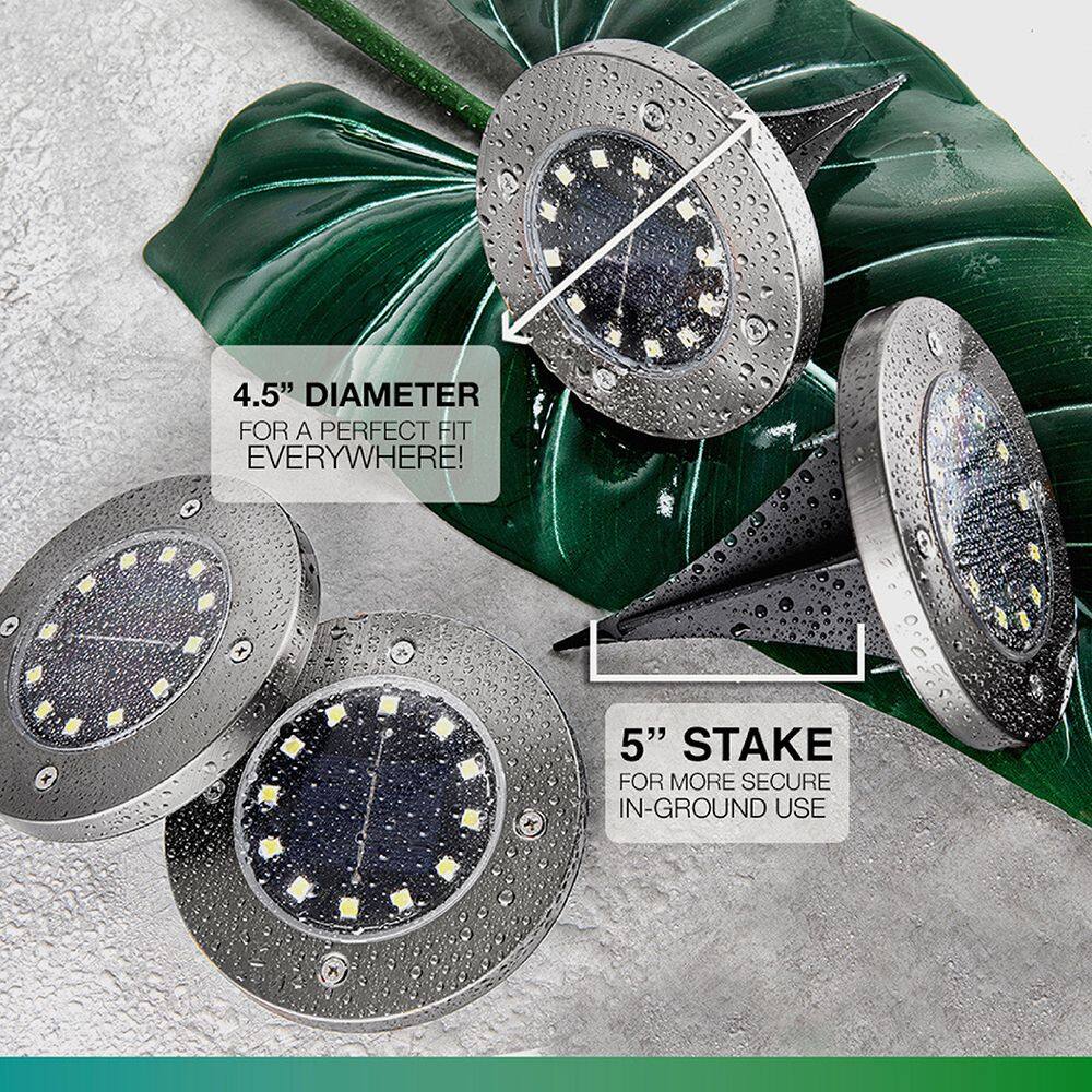 4.5" DIAMETER FOR A PERFECT FIT EVERYWHERE!  
5" STAKE FOR MORE SECURE IN-GROUND USE