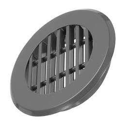 Unique Bargains - 6 Inch Round Ceiling Diffuser, Aluminum Register Circular Outlet Soffit Vent for HVAC Bathroom Kitchen Garage - Dark Gray