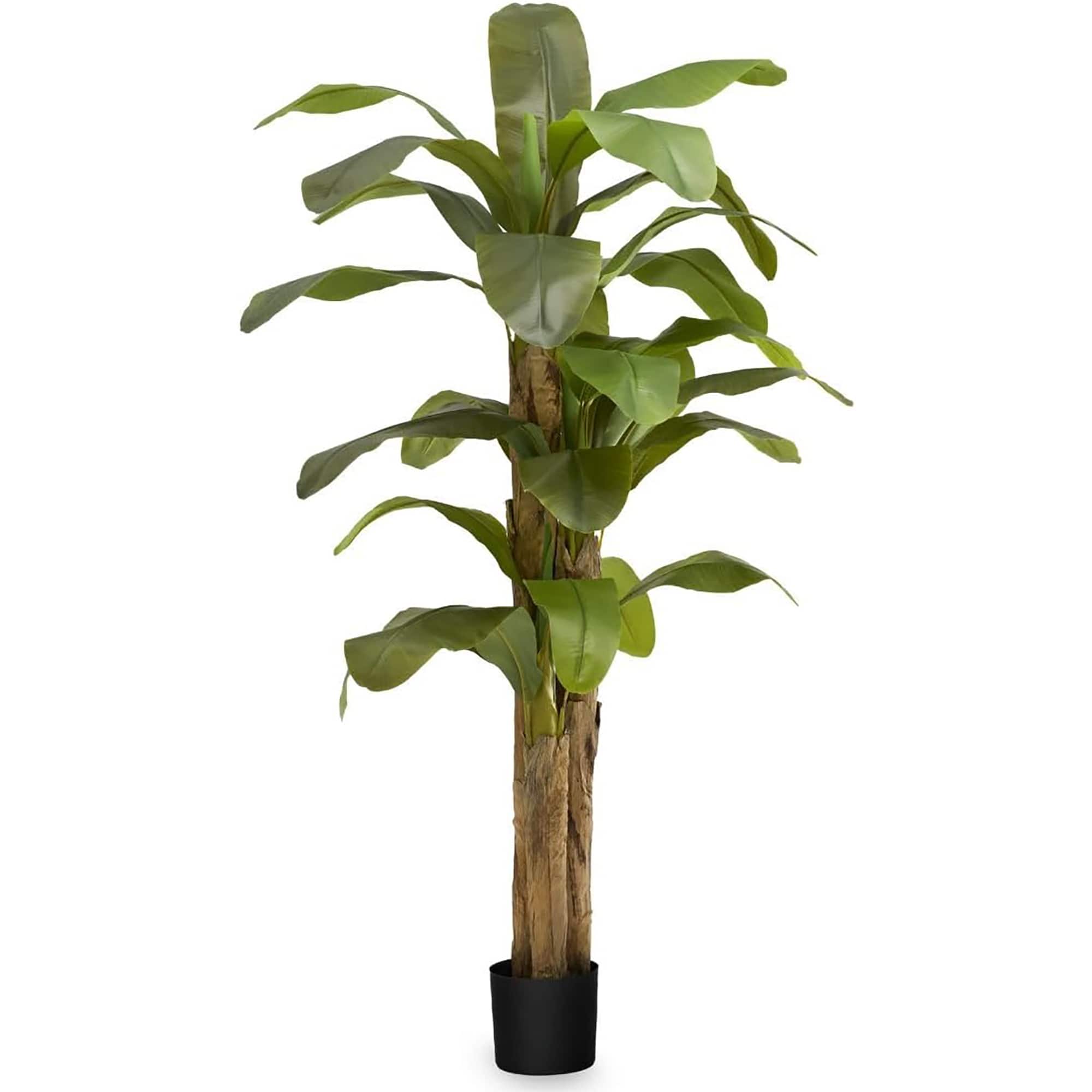 Maia Shop - Artificial Banana Tree 7 Feet Tall Tropical Home Decoration, 83 Inches - Green