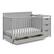 Front. Graco - Hadley 5-in-1 Convertible Crib and Changer with Drawer - Pebble Gray.