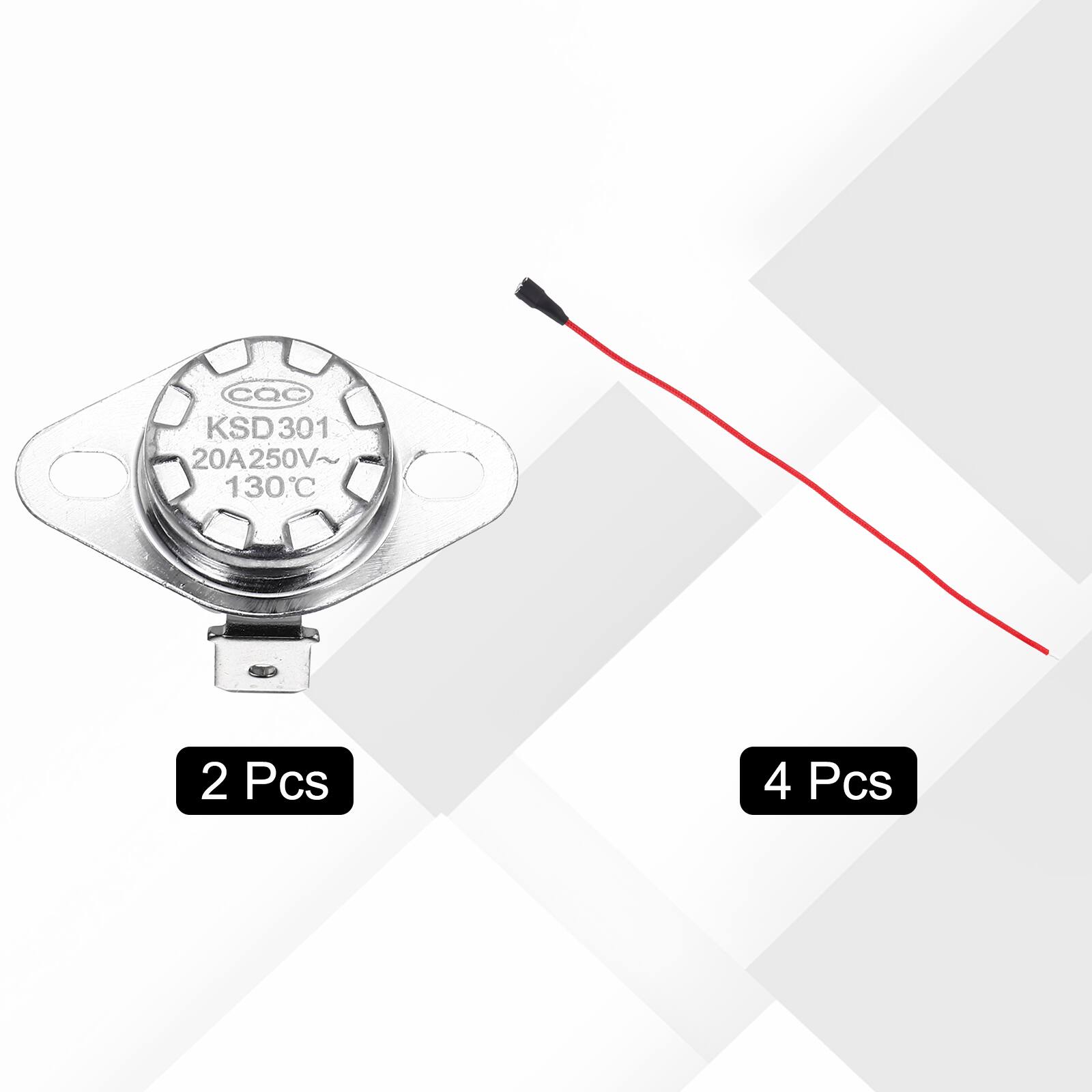 cQc KSD301 20A250V~ 20A 130C 2 Pcs 4 Pcs