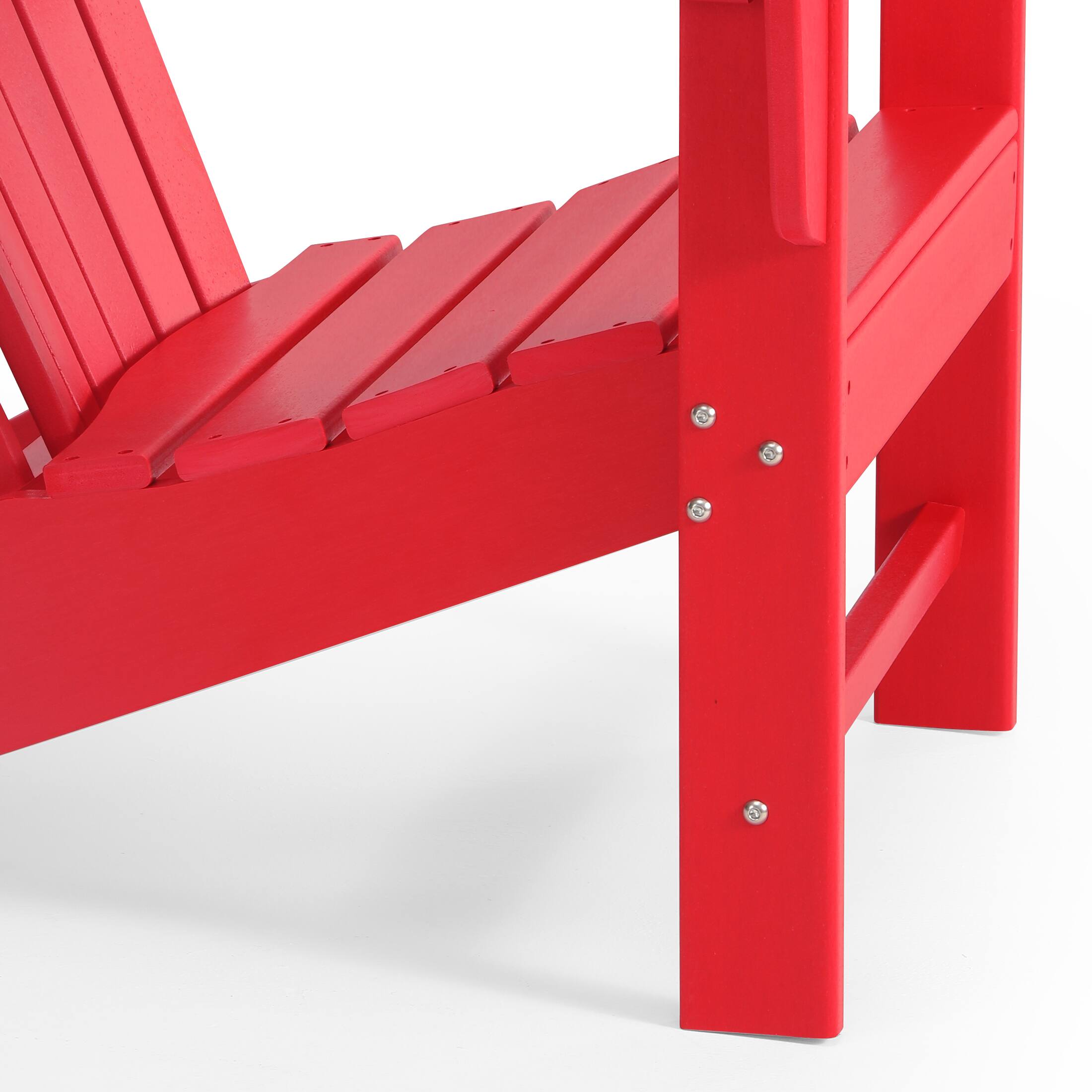 Alt View 6. WestinTrends - WestinTrends Dylan Outdoor Adirondack Chair - Red.