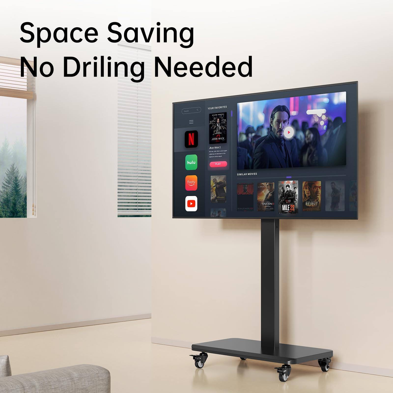 Space Saving  
No Drilling Needed