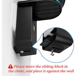 RTMB - Wall Mount for Dot 4th/5th Gen & Nest Mini, Space-Saving Holder with Cable Management - Black