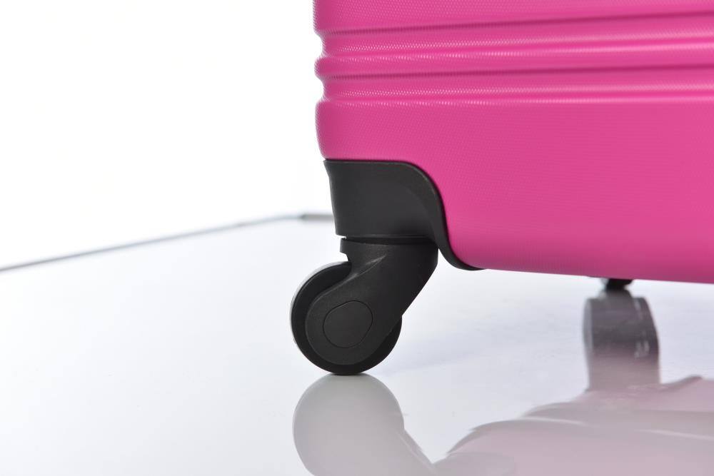 Alt View 6. BreeBe - Hardshell Luggage Sets 2Pcs + Bag Spinner Suitcase with TSA Lock Lightweight 20' + 28' - Pink.