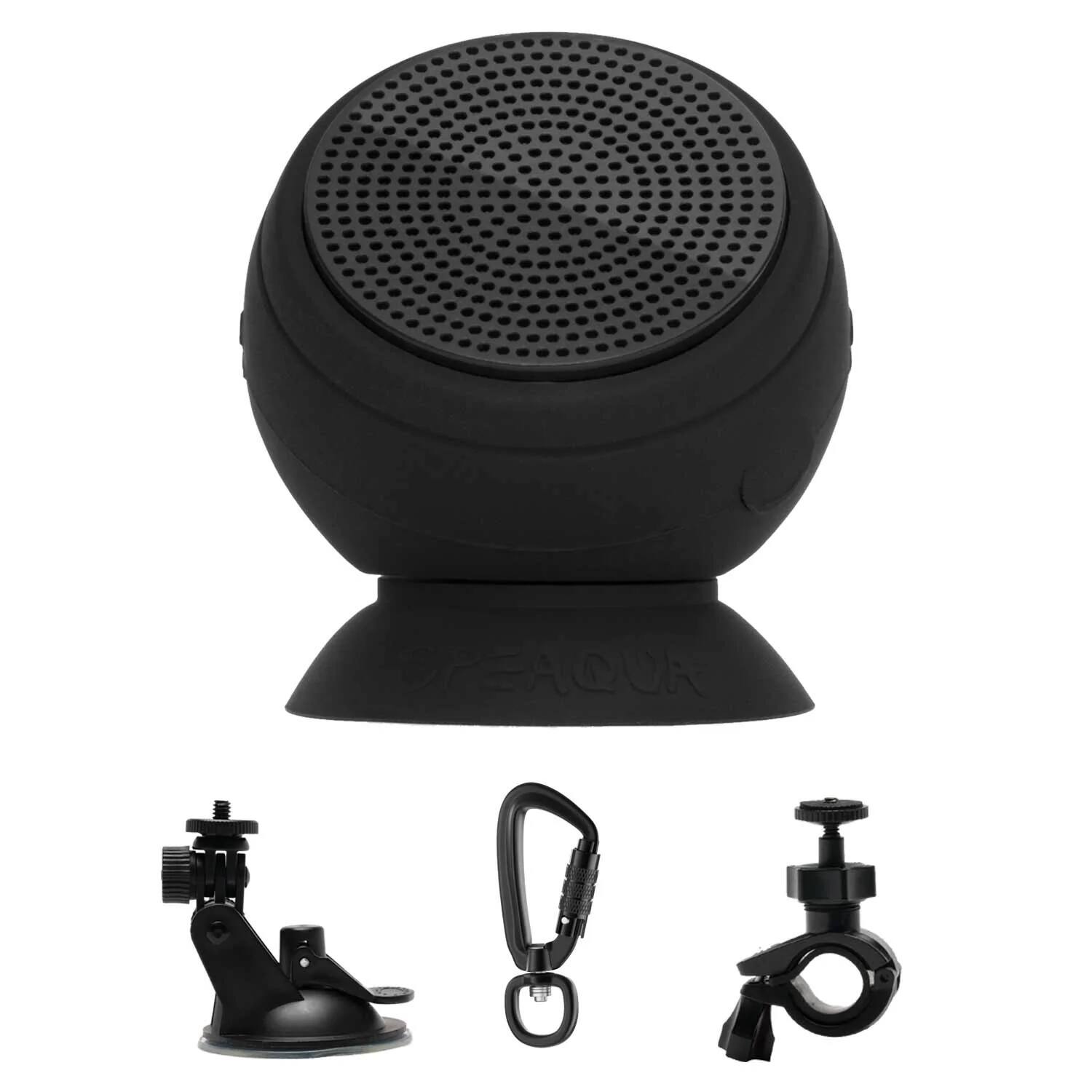 Front Zoom. Speaqua - Barnacle Pro Portable Adventure Speaker Kit with Built in Storage (2,000 songs) - Manta Ray Black.