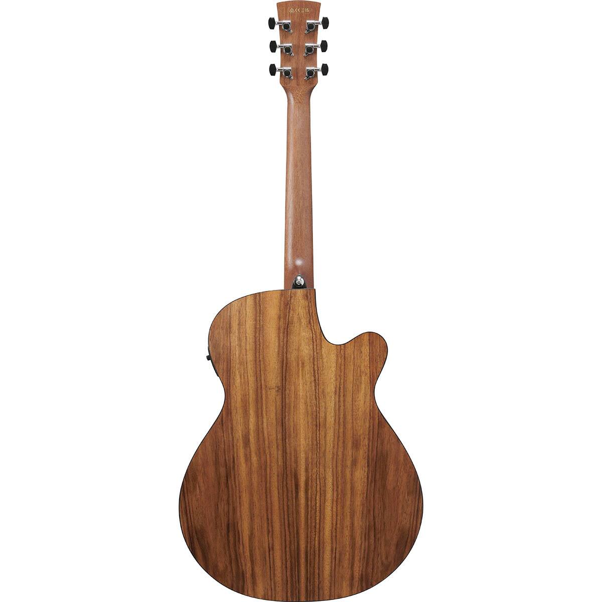 Alt View 1. Ibanez - Ibanez PF Series PC50WSLCE Left-Handed Acoustic Electric Guitar, Open Pore Brown.
