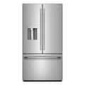 KitchenAid - 36 in. Wide 30 cu. ft. French Door Refrigerator with Exterior Water and Ice - Stainless Steel