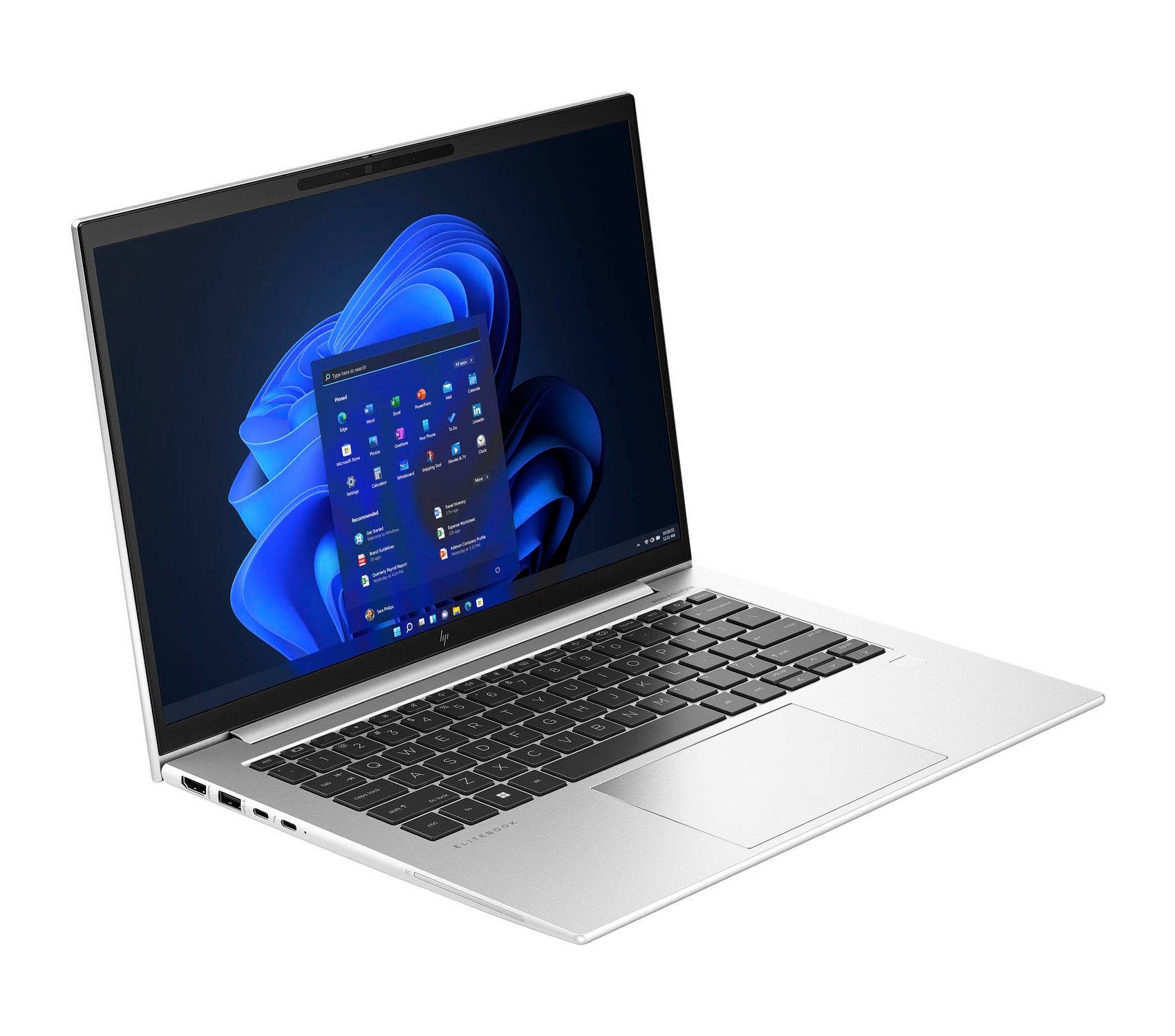 Back. HP - HP EliteBook 840 G10, Intel Core i7-1370P 1.9GHz, 32GB DDR5, 512GB NVMe SSD, 14" FHD, Windows 11 Pro 64-bit - Silver.