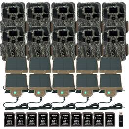 Browning Trail Cameras - Browning Dark Ops Pro X 1080 Trail Camera (10-Pack) with Accessories Bundle