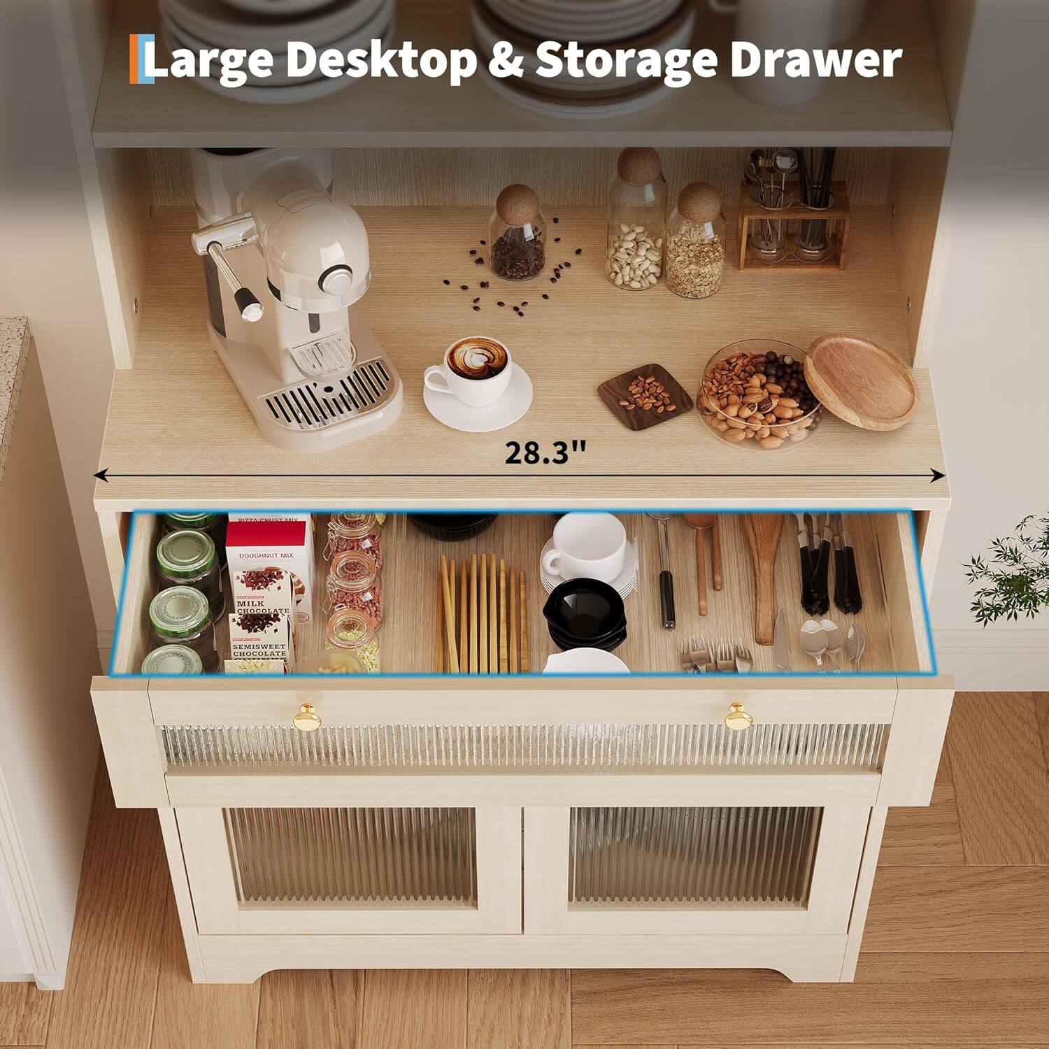 Large Desktop & Storage Drawer  
28.3"