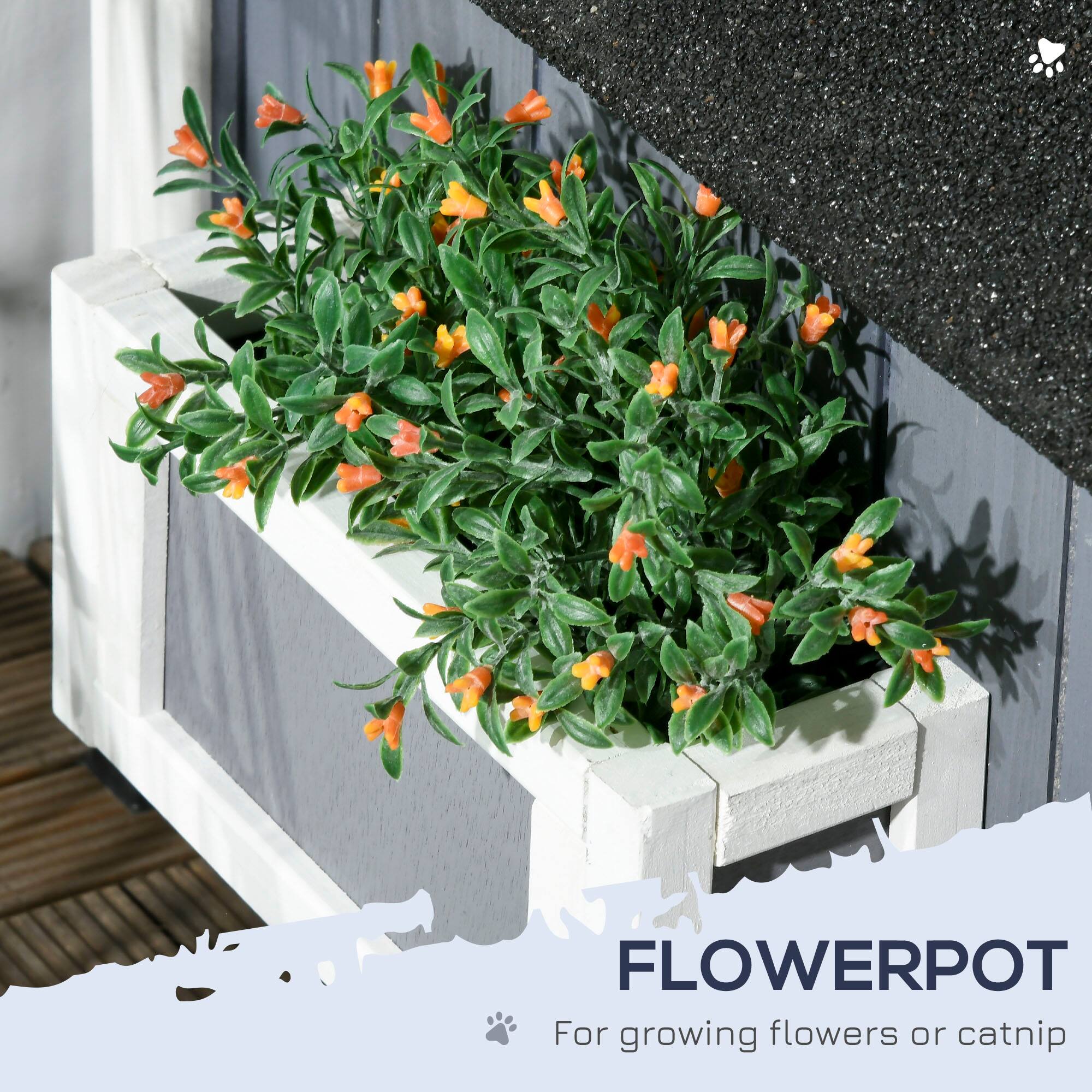 FLOWERPOT  
For growing flowers or catnip