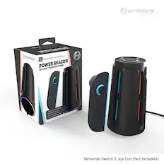 HYPERKIN LEIS CAME 40 PORE BONEAMAS HYPERKIN FOR Nintendo Switch I Joy-Con Controlers H uE PARA POWER BEACON TOWER CHARGING JOY-CON' indiottion MD Chrping Vuncton T 2 aO oe 2 Phot 1P Nintendo Switch 2 Joy Con (Not Included)