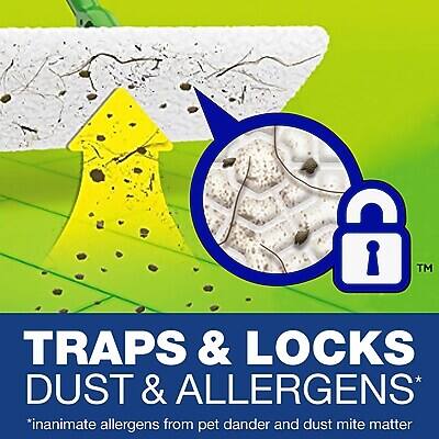 TRAPS & LOCKS  
DUST & ALLERGENS*  
*inanimate allergens from pet dander and dust mite matter
