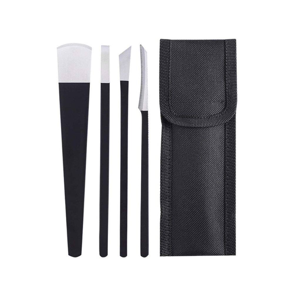 Front. Beauty Hub Ecommerce - 4-Pack Nailing Tools with Storage Bag - Black.