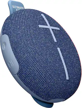 Front. Ultimate Ears - MINIROLL Ultra-Portable Waterproof Bluetooth Speaker with 131 ft Range - Majestic Blue.