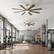 Angle. Vaczon - 72 Inch Ceiling Fan with Light and Remote, 24W 3CCT Dimmable, 8 Blades, 6-Speed Reversible, Modern Ceiling Fan - Weathered wood.