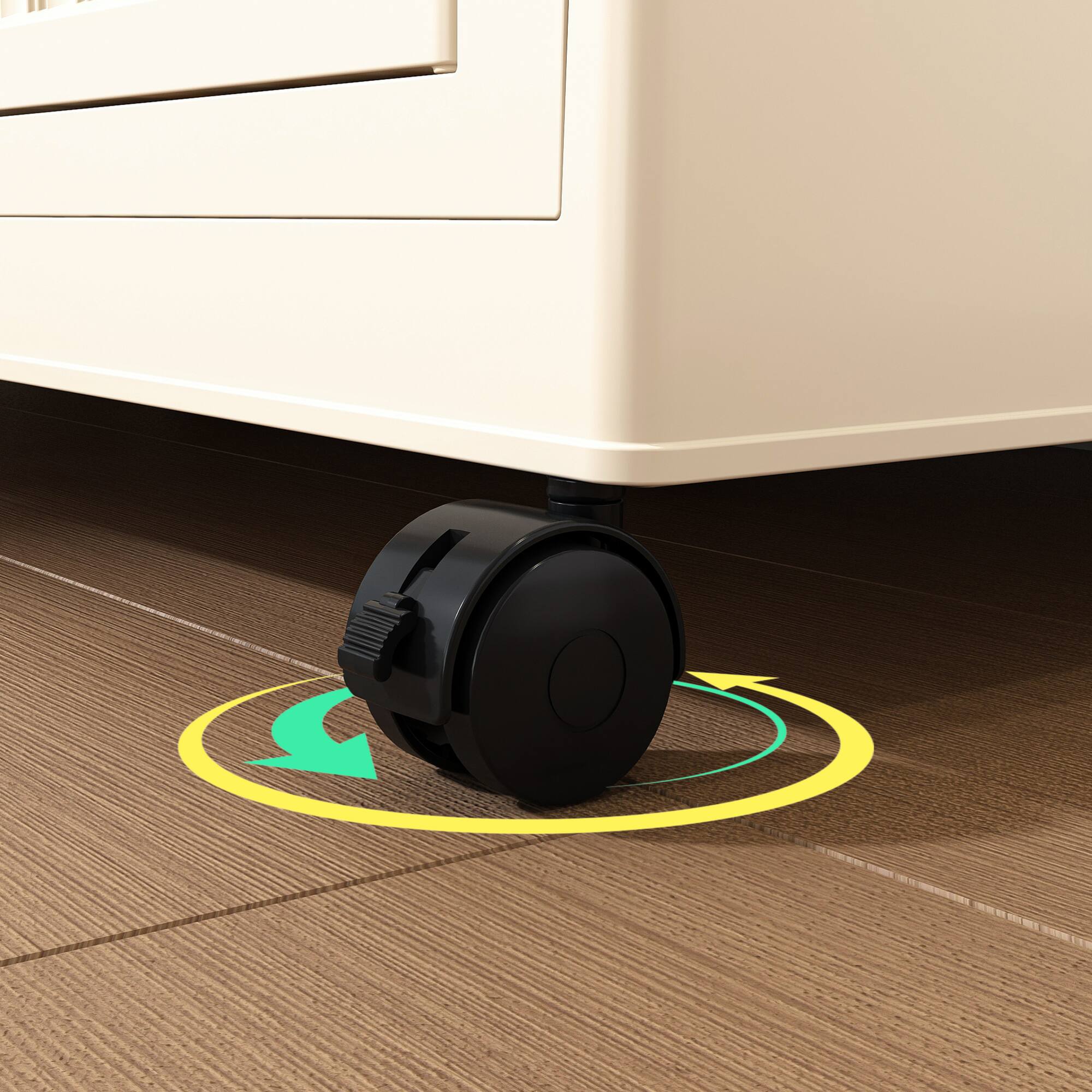 Alt View 8. GOODSILO - Portable Wardrobe Closet Storage Organizer with 12 Magnetic Doors, 12 Storage Cubes and Hanging Rod - Cream White.