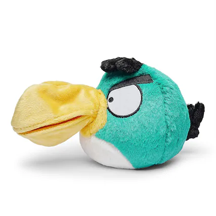 Front. Commonwealth Toys - Angry Birds 5" Basic Plush Toucan - Yellow.