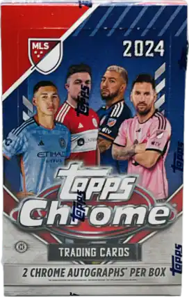 MLS 2024 Topps Chrome Trading Cards
2 Chrome Autographs Per Box