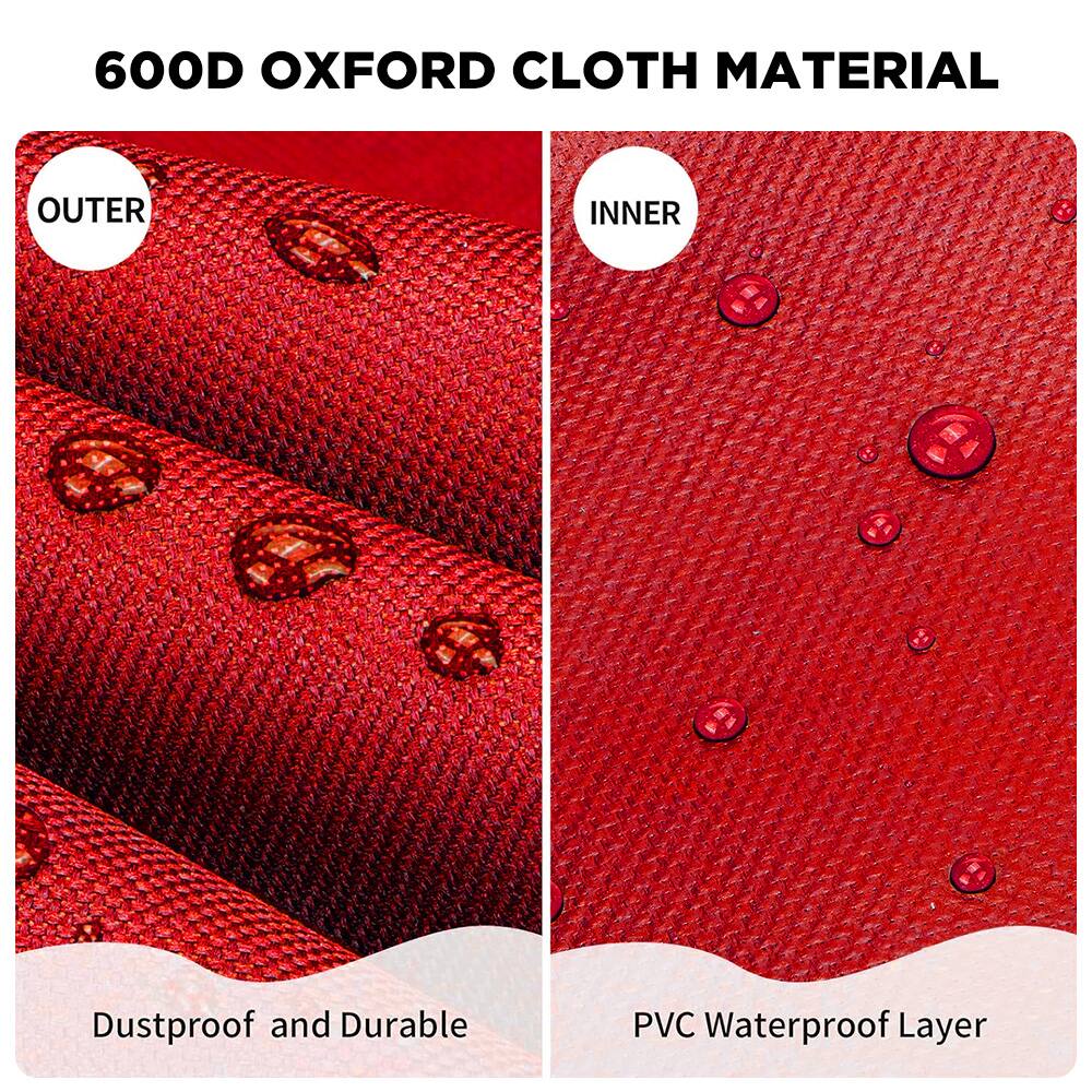 600D OXFORD CLOTH MATERIAL

OUTER
Dustproof and Durable

INNER
PVC Waterproof Layer