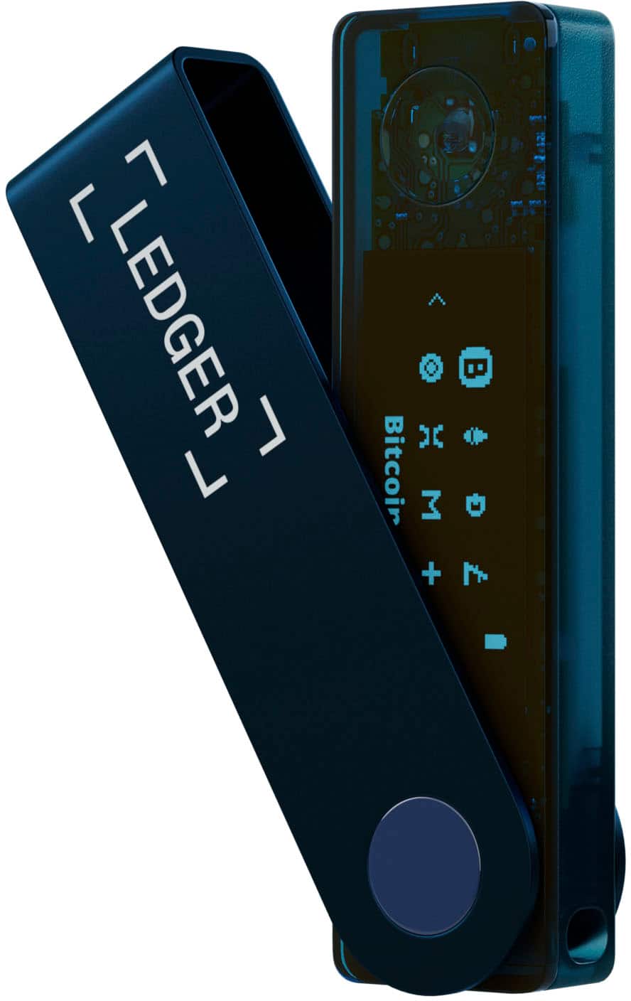 Ledger - Nano X Crypto Hardware Wallet - Bluetooth - Sapphire Blue - Front_Zoom