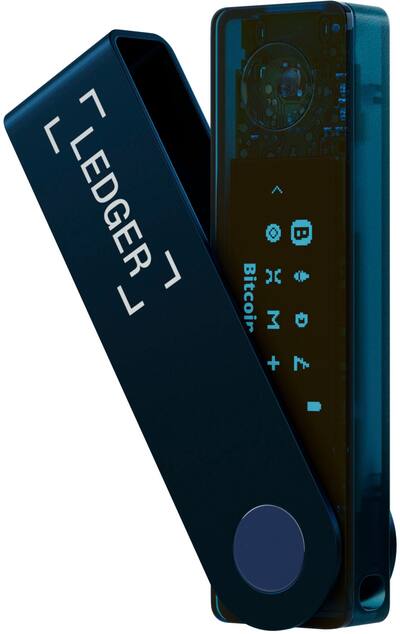 Ledger Nano X Crypto Hardware Wallet Bluetooth Sapphire Blue NX Ledger Nano X Crypto Hardware Wallet Bluetooth Sapphire Blue NX