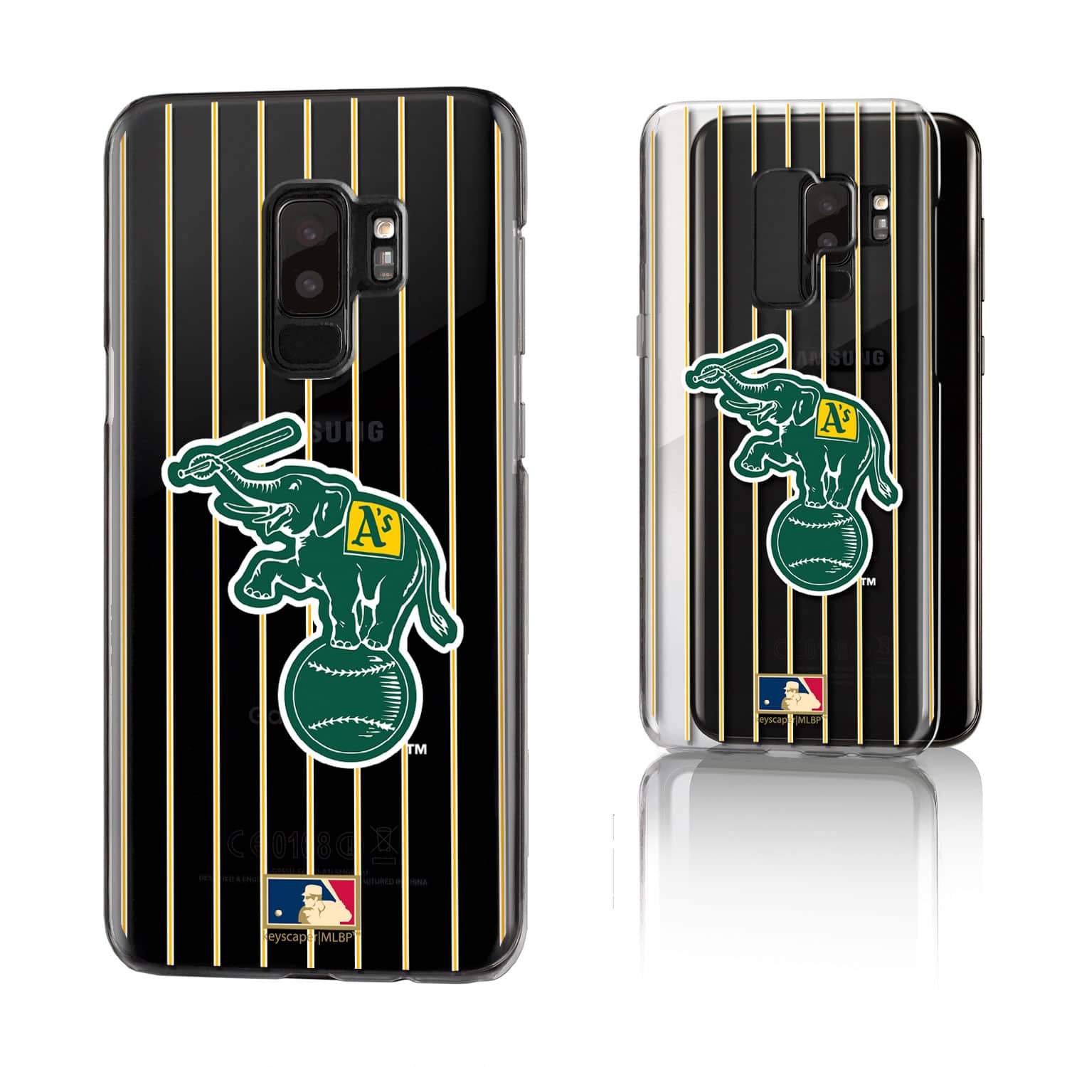 Keyscaper - MLB - Athletics Cooperstown Galaxy Clear Case - S25 Ultra - Multicolor