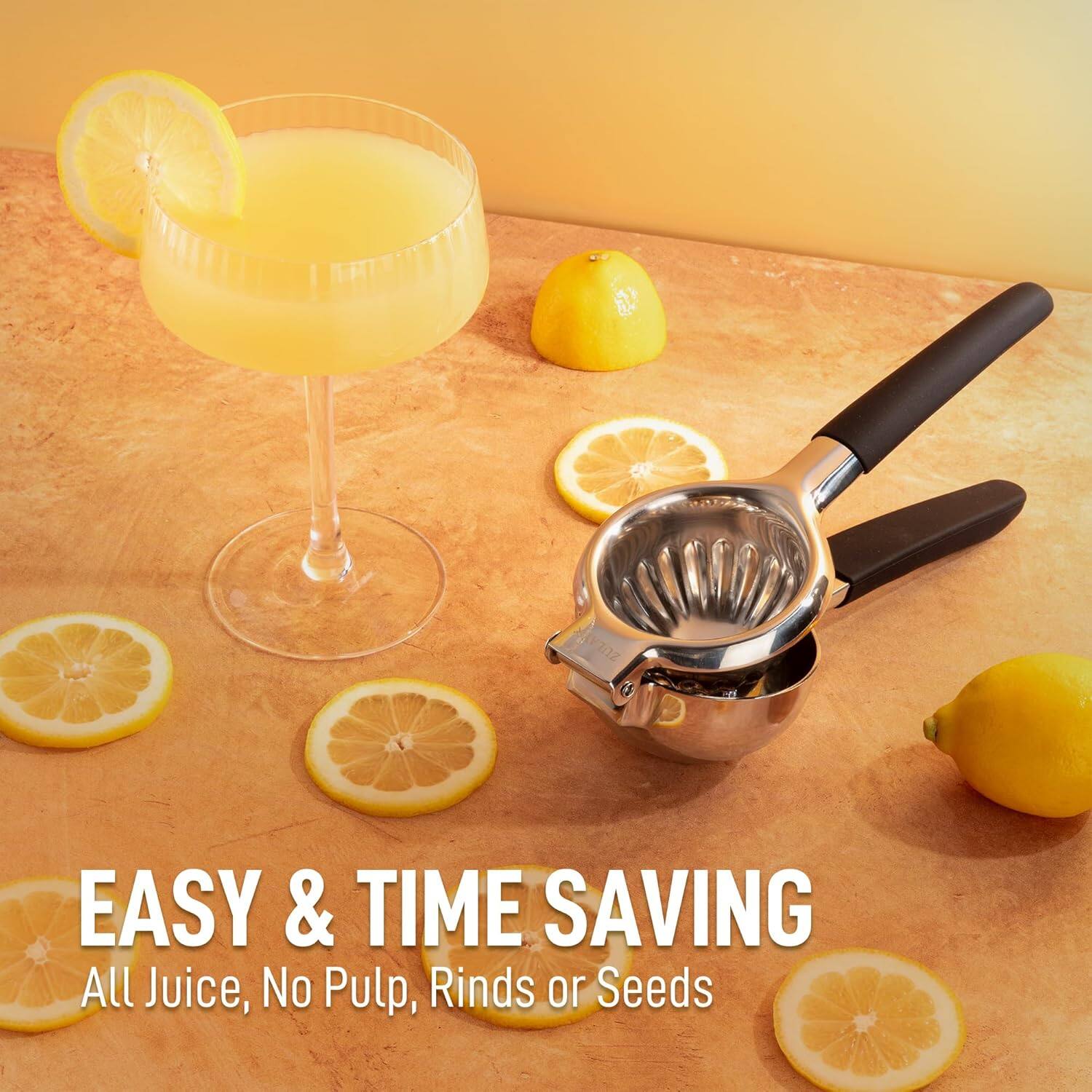 EASY & TIME SAVING  
All Juice, No Pulp, Rinds or Seeds