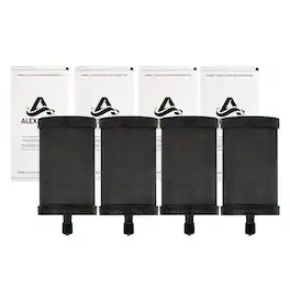 3M - Alexapure Pro 2387 Genuine Replacement Water Filter Black-Made in USA (4 Pack)