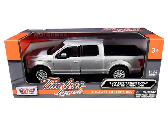 MOTORMAX
Timeless Legends™
1:24 SERIES
1:27 2019 FORD F-150 LIMITED CREW CAB
DIE-CAST COLLECTION
WARNING: CHOKING HAZARD - Small parts. Not for children under 3 years.
