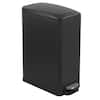 Front. Innovaze - 11.9 Gal./ 45 Liter Slim Stainless-Steel-Made Matt Black Step-on kitchen Trash Can - Matt Black.
