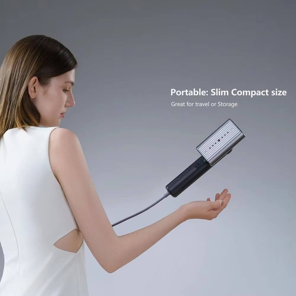 Portable: Slim Compact size  
Great for travel or Storage