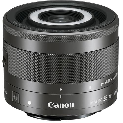 Canon - EF-M 28mm f/3.5 Macro is STM Lens (International Model) - Black