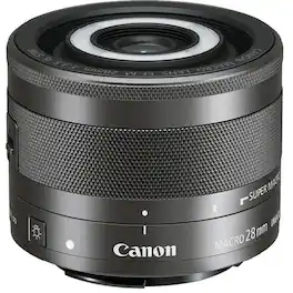 Canon - EF-M 28mm f/3.5 Macro is STM Lens (International Model) - Black