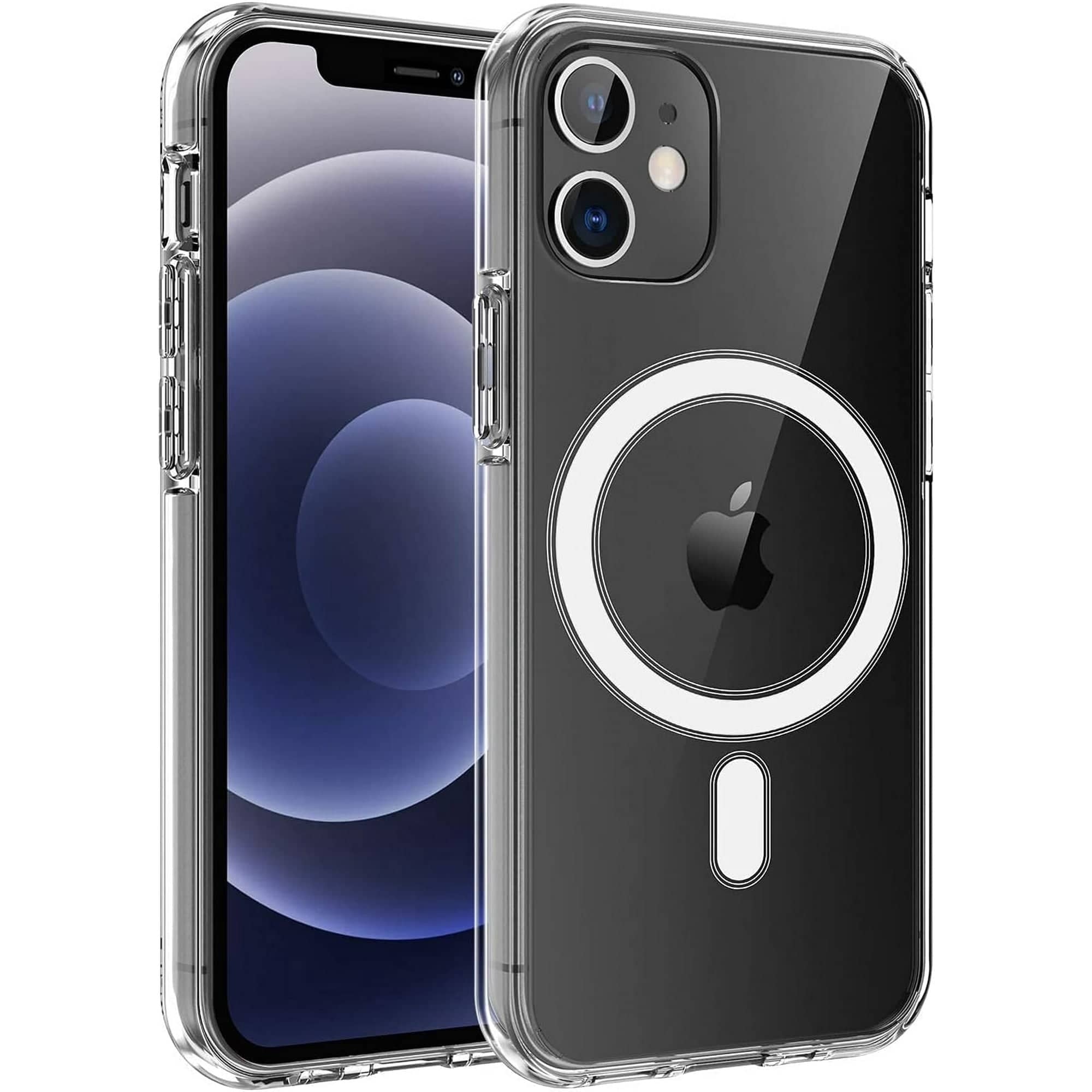 Front. Entronix - Entronix Magnetic Case for iPhone 11 - Slim Clear Hard Back Design - Clear.