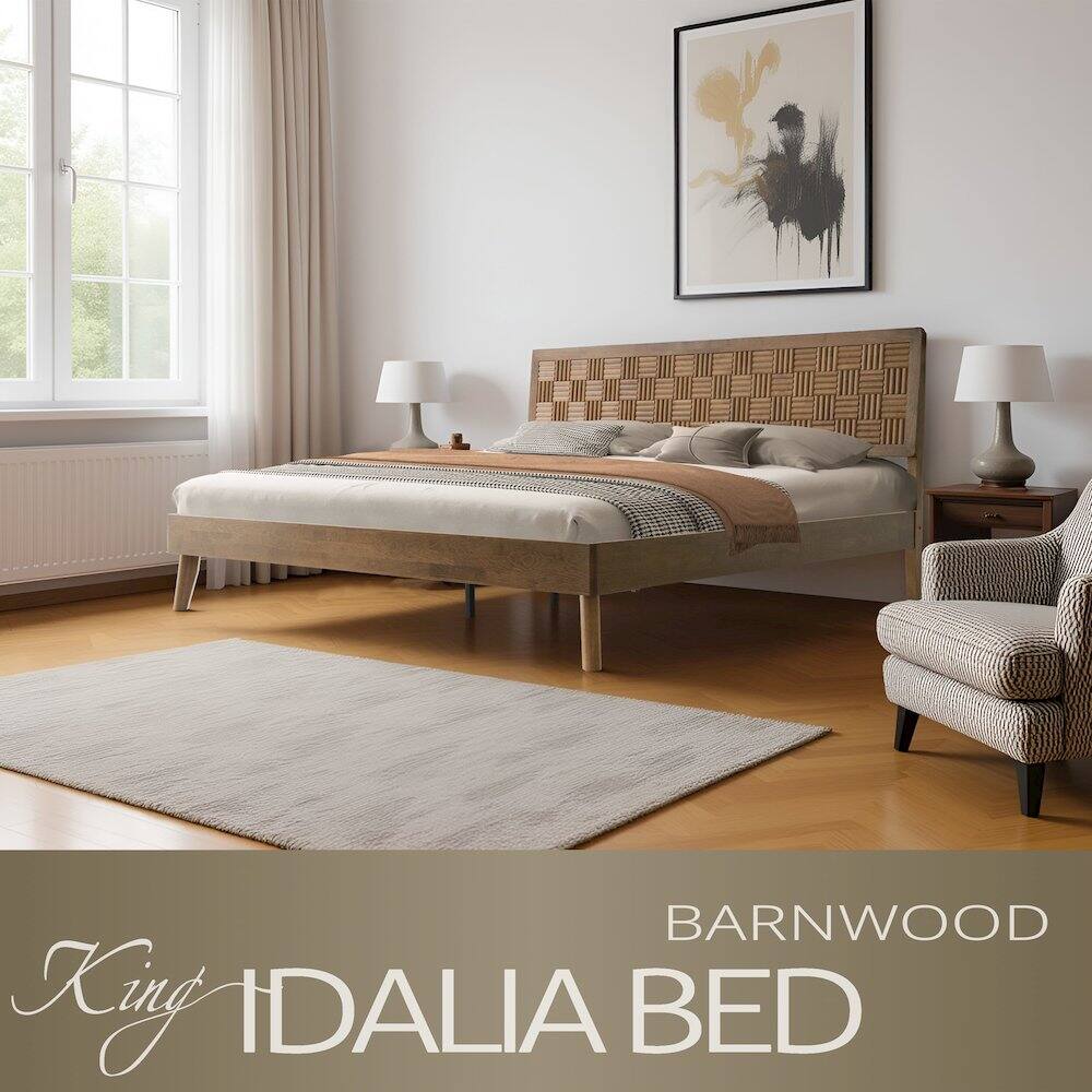 BARNWOOD King IDALIA BED