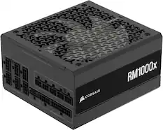Corsair RM1000x is a powerful computer component that serves as a power supply unit. It is designed to provide efficient and reliable power to the motherboard and other components of a computer system. The RM1000x features a sleek black design and is equipped with a high-quality fan to ensure proper cooling. It is compatible with both SATA and PATA drives, making it suitable for a wide range of computer systems.