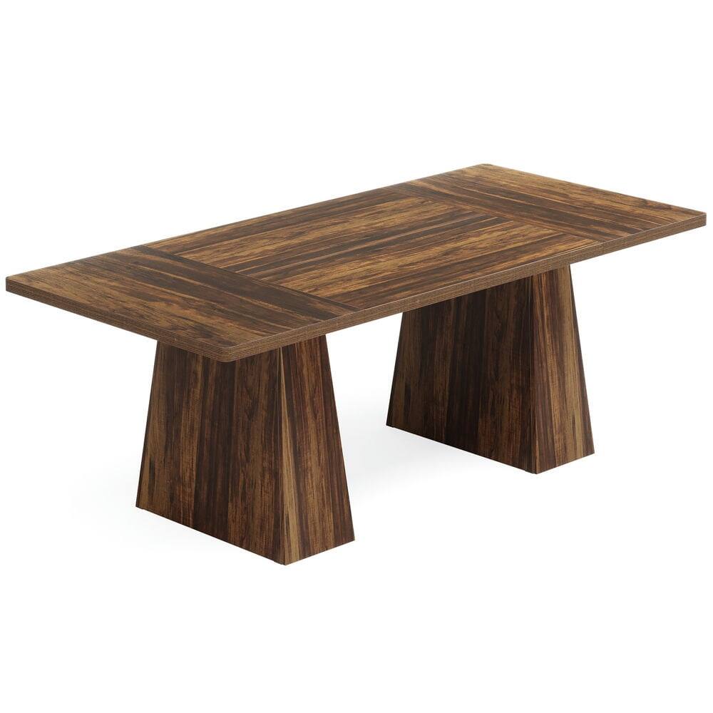 Kadyn - Study Writing Desk, Computer Desk,63" Executive Desk, Modern Office Computer Desk Workstations,Dark - Brown